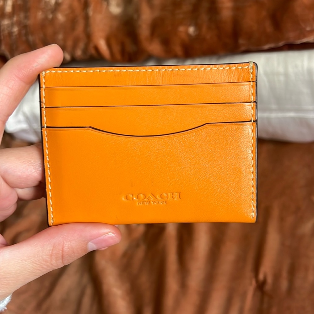 COACH NEW YORK ORANGE WALLET